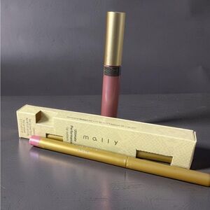 Mally Beauty Satin Rose Lip Gloss & Matching Lip Pencil Set